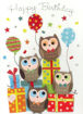 Picture of HAPPY BIRTHDAY OWLS CARD